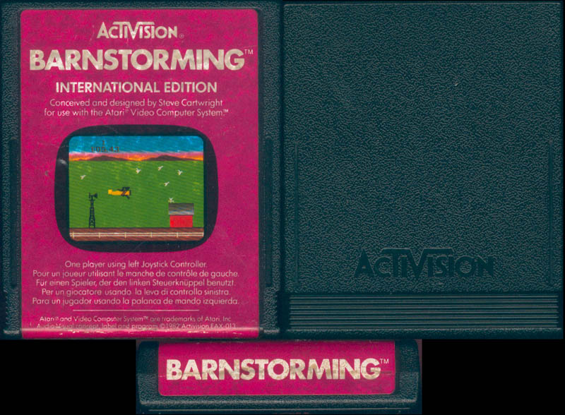 Replacement Atari 2600 Activision Barnstorming Label – Machine Cut